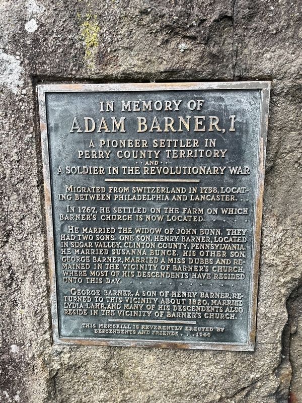 In Memory of Adam Barner, I Marker image. Click for full size.