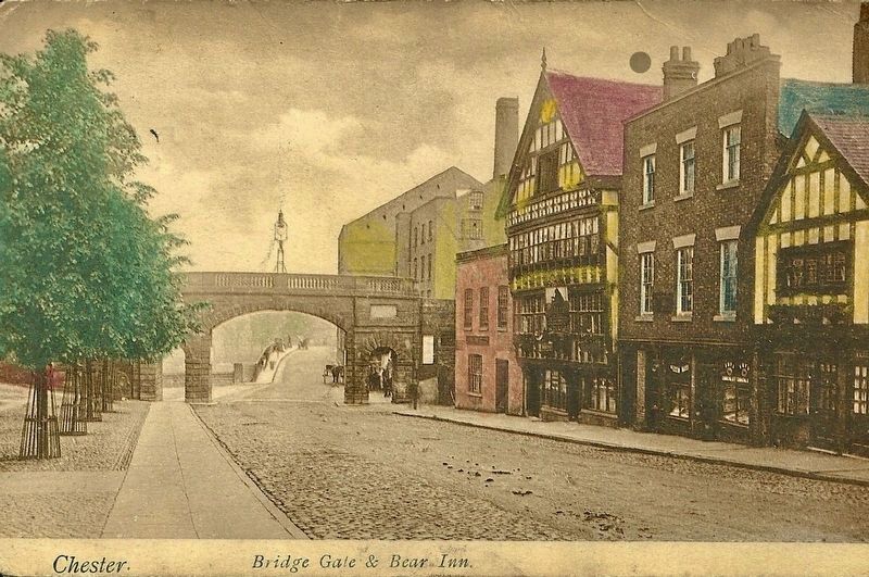 Bridge Gate and Bear Inn. Click for full size. Bridge Gate and Bear Inn image. Click for full size.