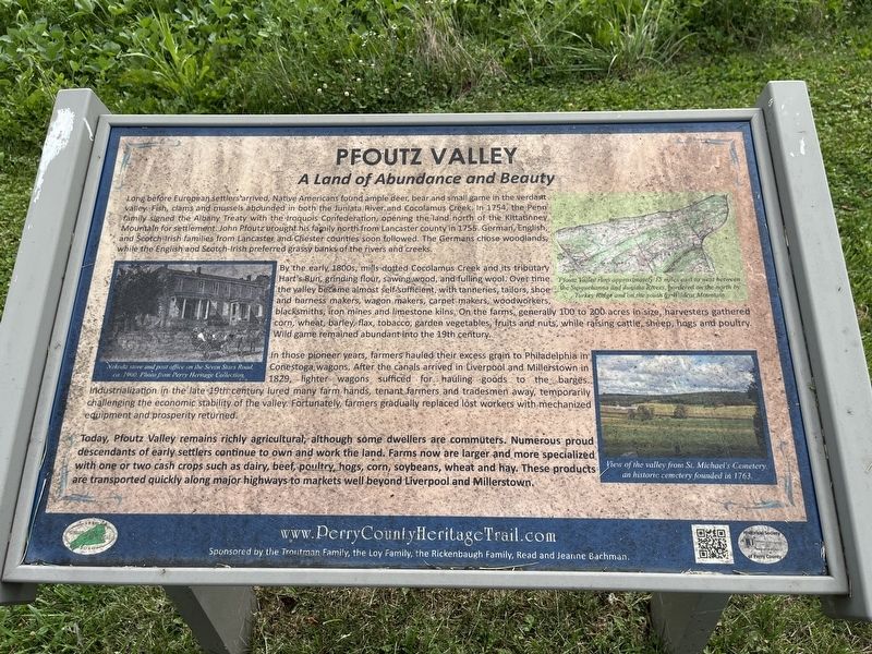 Pfoutz Valley Marker. Click for full size. Pfoutz Valley Marker image. Click for full size.
