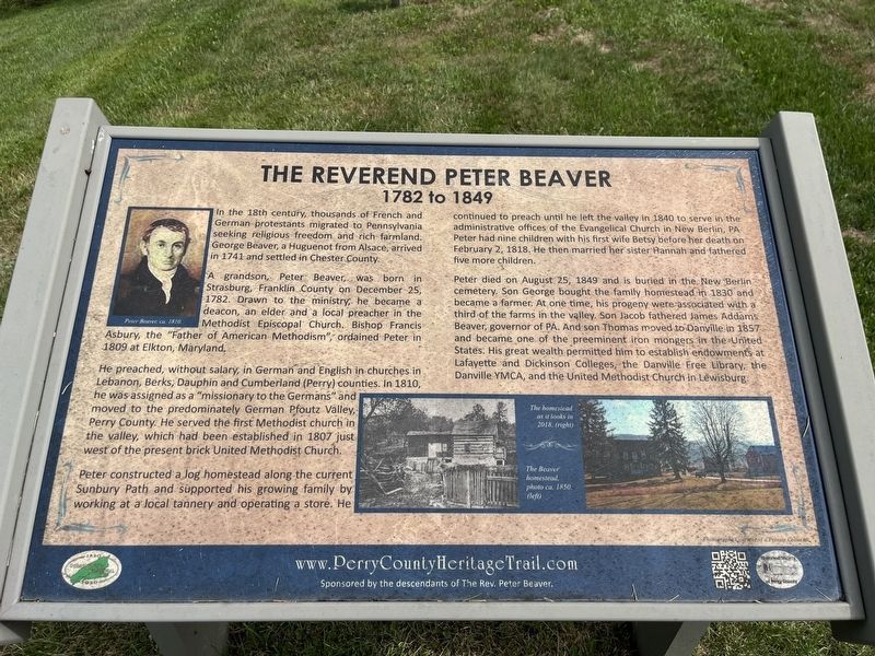 The Reverend Peter Beaver Marker. Click for full size. The Reverend Peter Beaver Marker image. Click for full size.