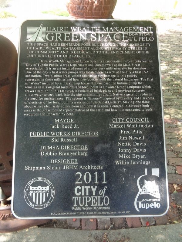 Haire Wealth Management Green Space Marker. Click for full size. Haire Wealth Management Green Space Marker image. Click for full size.