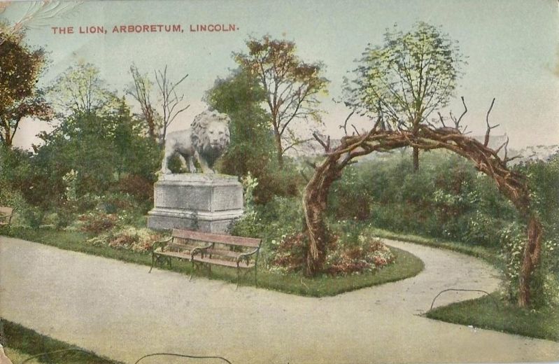 The Lion, Arboretum, Lincoln image. Click for full size.