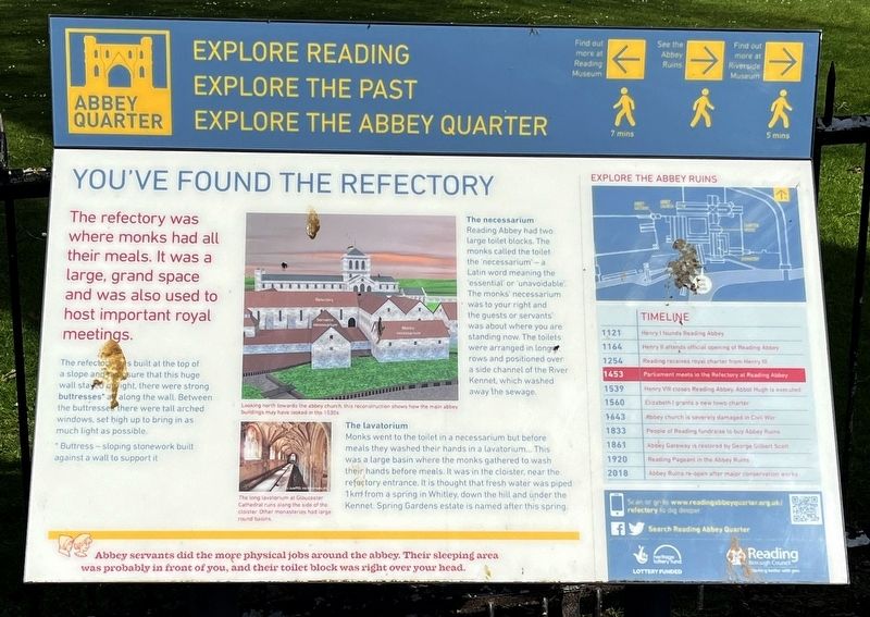 You've Found the Refectory Marker. Click for full size. You've Found the Refectory Marker image. Click for full size.