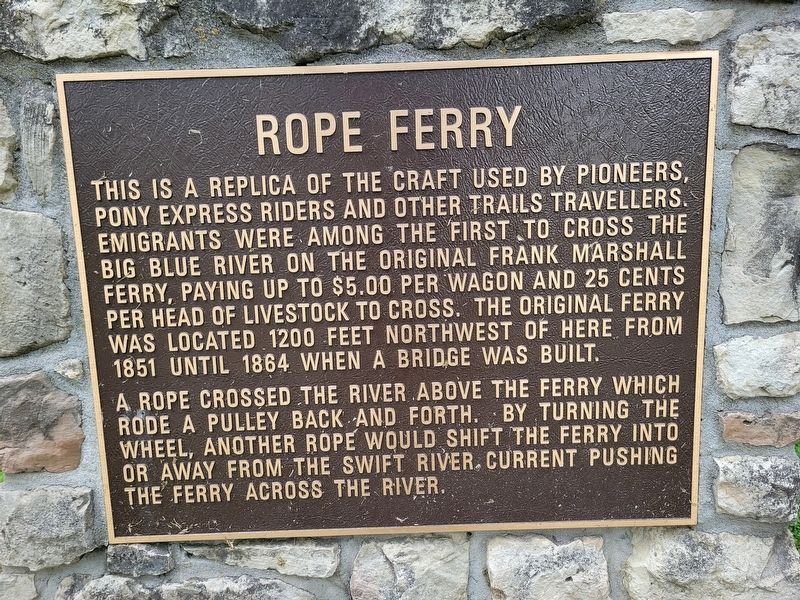 Rope Ferry Marker image. Click for full size.
