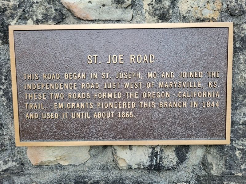 St. Joe Road Marker image. Click for full size.