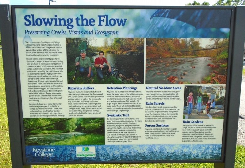 Slowing the Flow Marker. Click for full size. Slowing the Flow Marker image. Click for full size.