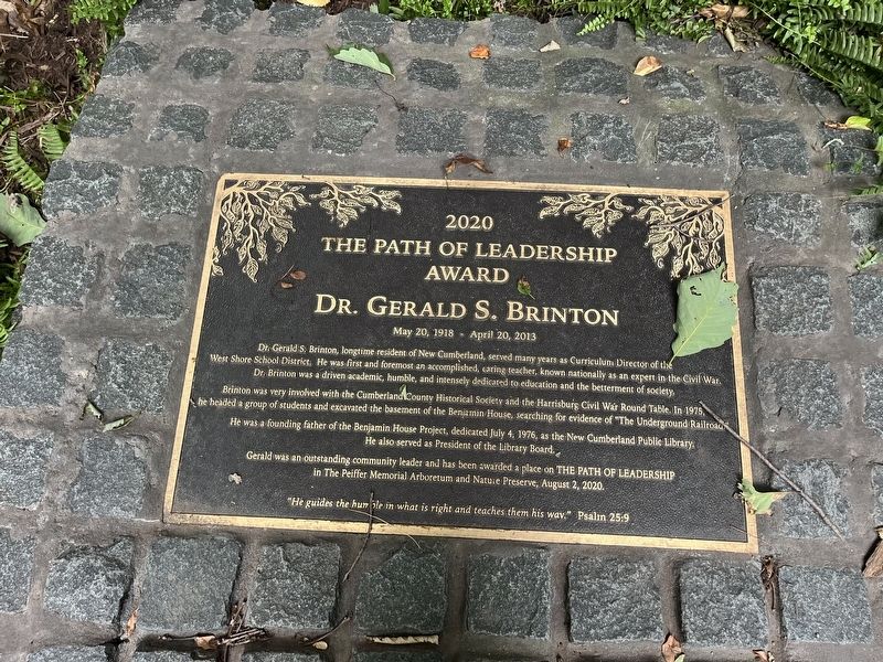 Dr. Gerald S. Brinton Marker image. Click for full size.