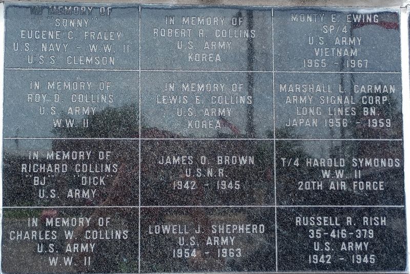 Alger-Marion Township Veterans Wall Marker. Click for full size. Alger-Marion Township Veterans Wall Marker image. Click for full size.