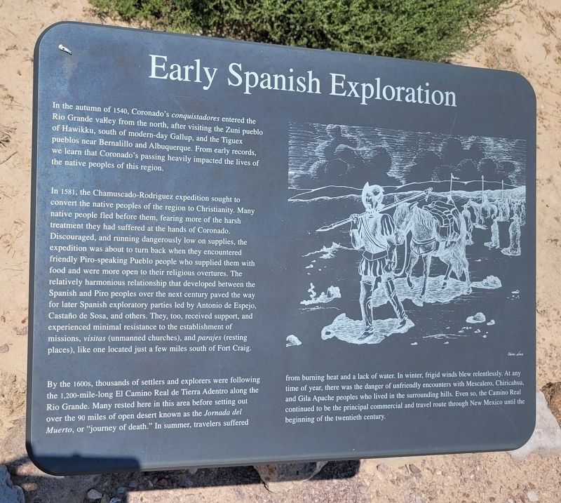 Early Spanish Exploration Marker image. Click for full size.