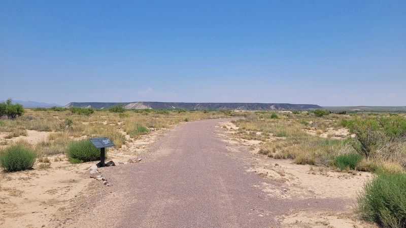 The view of the Early Spanish Exploration Marker along the trail image. Click for full size.