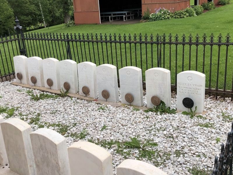 Grave at Kelloggs Grove Battlefield Memorial image. Click for full size.