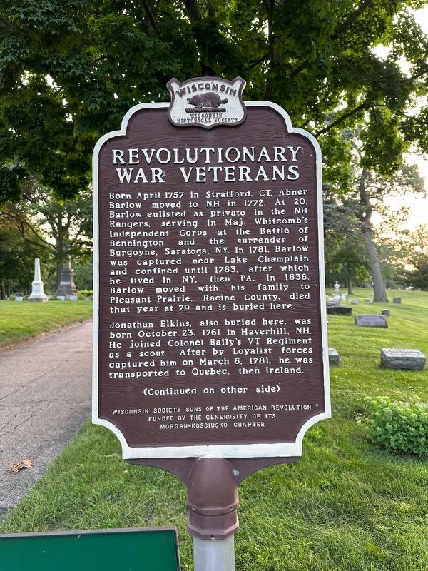 Revolutionary War Veterans Marker. Click for full size. Revolutionary War Veterans Marker image. Click for full size.