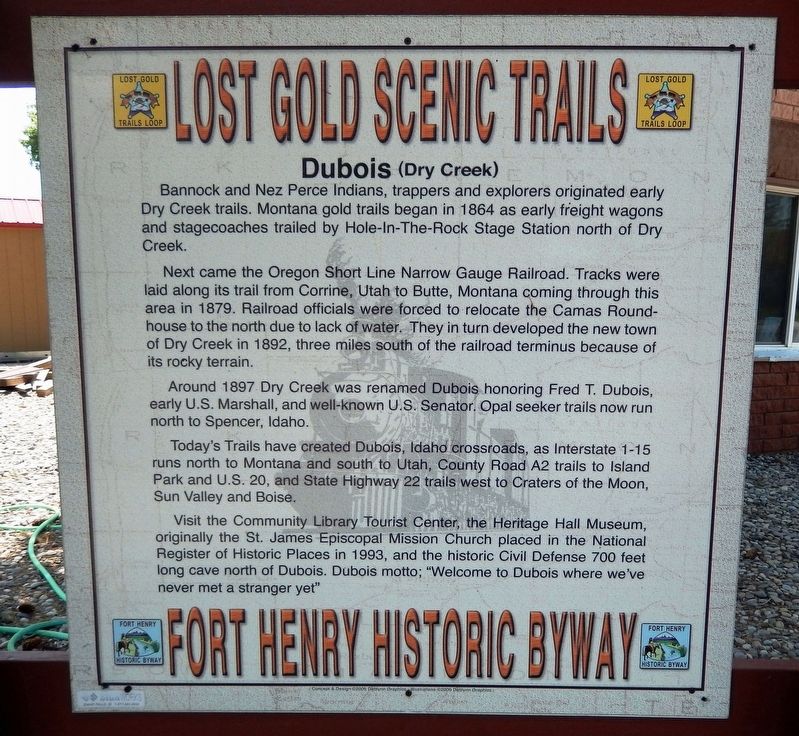 Lost Gold Scenic Trails Marker. Click for full size. Lost Gold Scenic Trails Marker image. Click for full size.