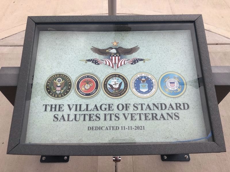 Standard, Illinois Veterans Monument image. Click for full size.
