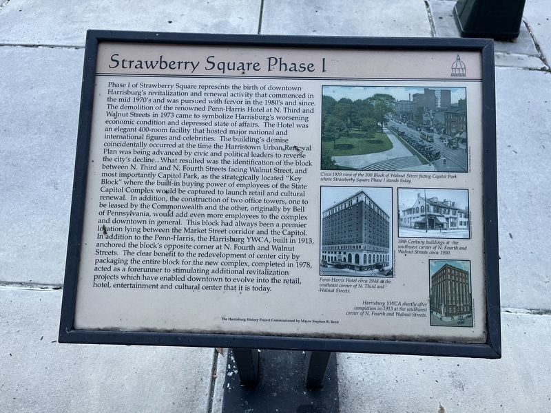 Strawberry Square Phase I Marker. Click for full size. Strawberry Square Phase I Marker image. Click for full size.
