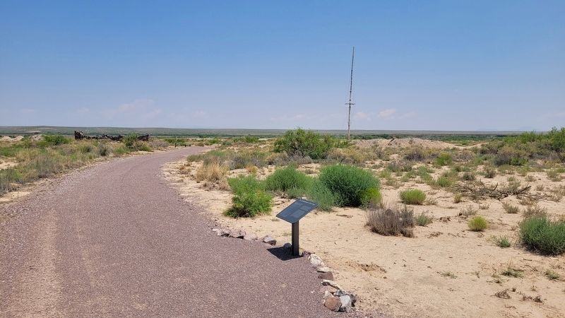 The view of the Establishment of Fort Craig Marker along the trail. Click for full size. The view of the Establishment of Fort Craig Marker along the trail image. Click for full size.