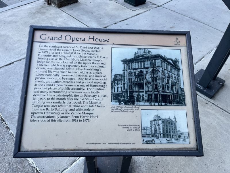 Grand Opera House Marker. Click for full size. Grand Opera House Marker image. Click for full size.