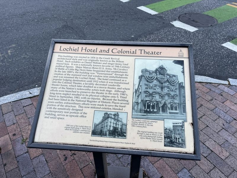 Lochiel Hotel and Colonial Theater Marker image. Click for full size.