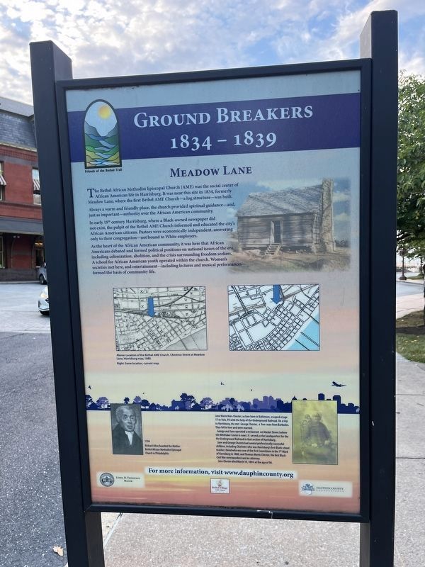 Ground Breakers side of the marker. Click for full size. Ground Breakers side of the marker image. Click for full size.