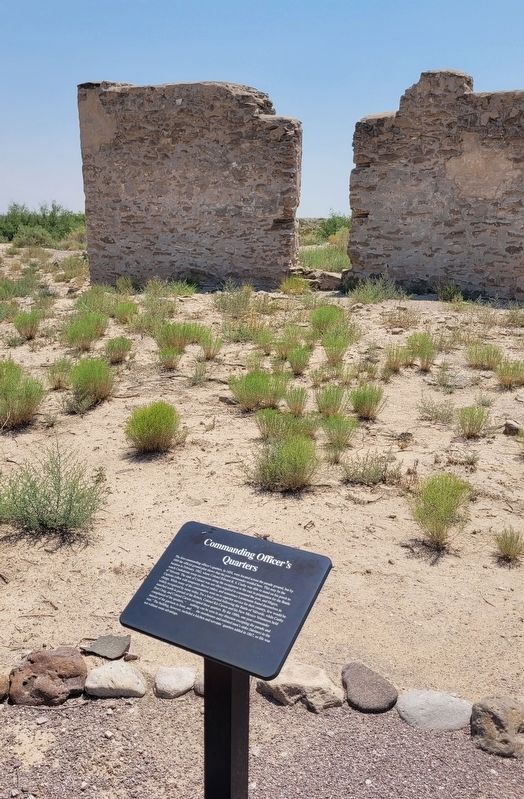 The Commanding Officer's Quarters and Marker image. Click for full size.