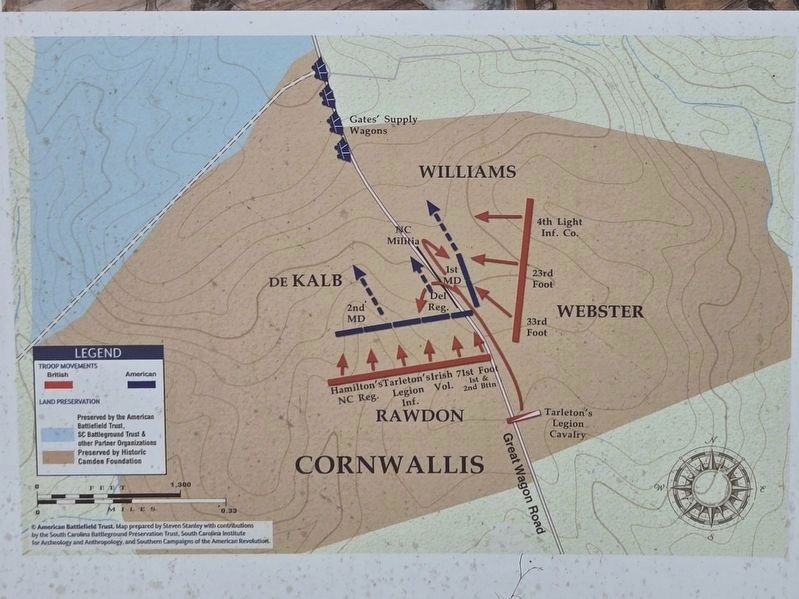 Closeup of engagement during Battle of Camden. Click for full size. Closeup of engagement during Battle of Camden image. Click for full size.