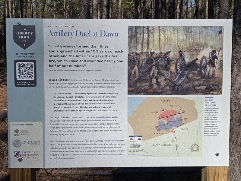 Artillery Duel at Dawn Marker image. Click for full size.
