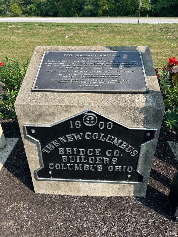 Big Walnut Bridge Marker image. Click for full size.