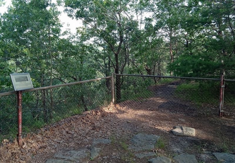Volk Field Air Strip Marker at the south end of Mill Bluff image. Click for full size.