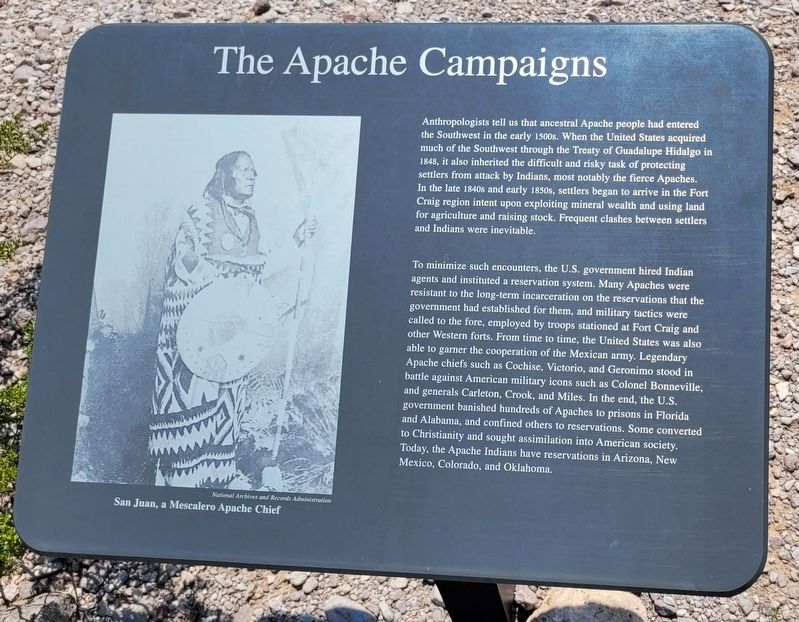 The Apache Campaigns Marker. Click for full size. The Apache Campaigns Marker image. Click for full size.