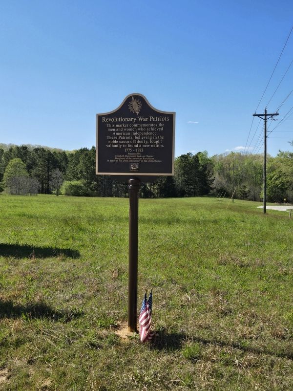 Wider view of Revolutionary War Patriots Marker image. Click for full size.
