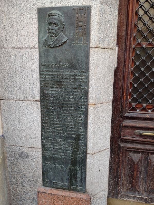 Benito Pérez Galdós Marker. Click for full size. Benito Pérez Galdós Marker image. Click for full size.