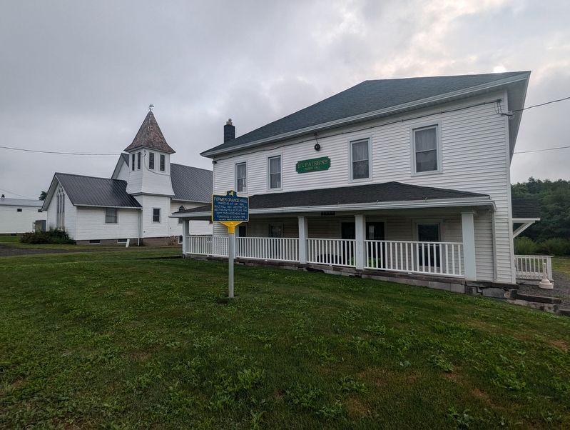 Former Grange Hall Marker facing west. Click for full size. Former Grange Hall Marker facing west image. Click for full size.