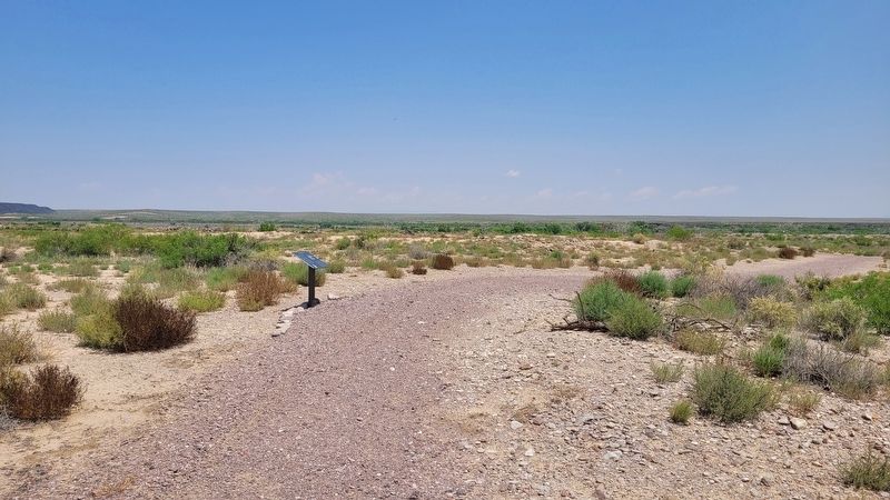 The view of the Civilian Life Marker along the trail. Click for full size. The view of the Civilian Life Marker along the trail image. Click for full size.