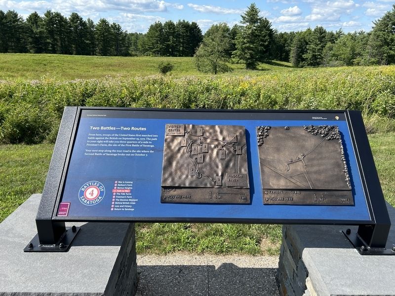 Two Battles - Two Routes Marker image. Click for full size.