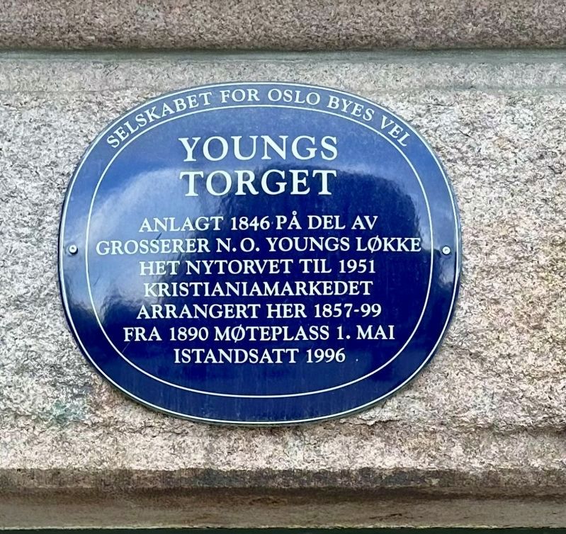 Youngstorget / Youngs Square Marker. Click for full size. Youngstorget / Youngs Square Marker image. Click for full size.