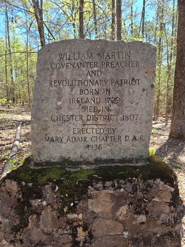 Gravesite of William Martin, organizing pastor of Richmond Covenanter Presbyterian image. Click for full size.
