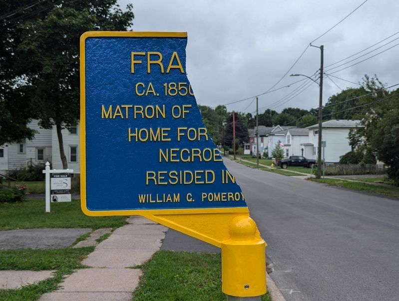 Frances Brown Marker DAMAGED image. Click for full size.