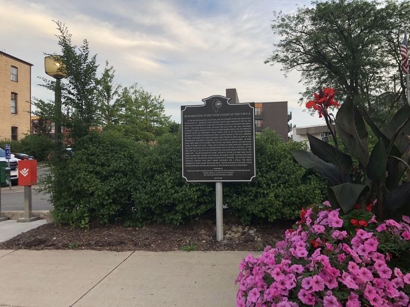 Bloomington Stars Took Flight at the Y.M.C.A. Marker image. Click for full size.
