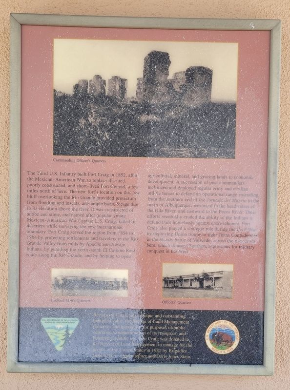 Fort Craig Marker. Click for full size. Fort Craig Marker image. Click for full size.