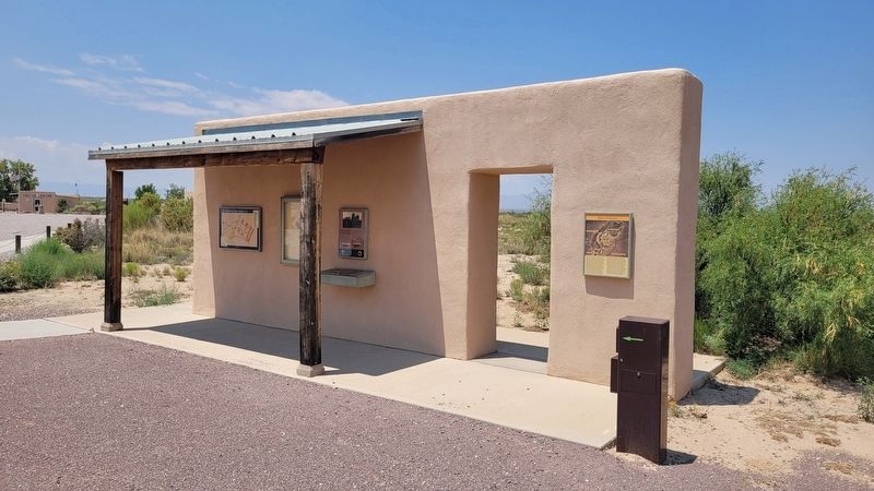 The view of the Fort Craig Marker at the beginning of the fort trail. Click for full size. The view of the Fort Craig Marker at the beginning of the fort trail image. Click for full size.