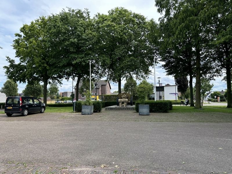 Susteren World War II Liberation Memorial - wider view. Click for full size. Susteren World War II Liberation Memorial - wider view image. Click for full size.