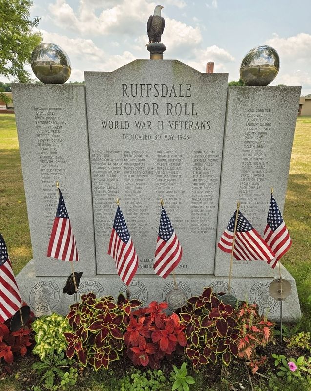 Ruffsdale Honor Roll Marker. Click for full size. Ruffsdale Honor Roll Marker image. Click for full size.