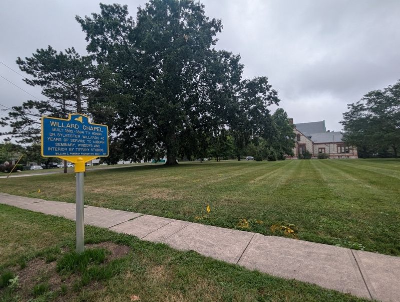 Willard Chapel Marker area view image. Click for full size.