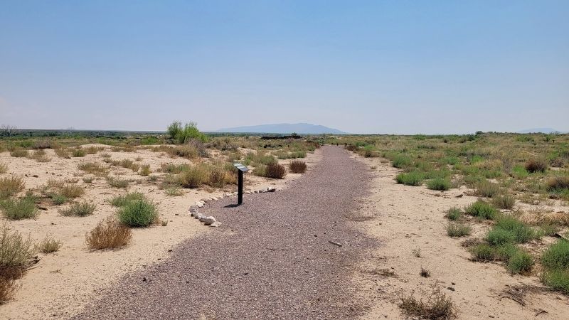 The view of the Hospital Row Marker along the trail. Click for full size. The view of the Hospital Row Marker along the trail image. Click for full size.