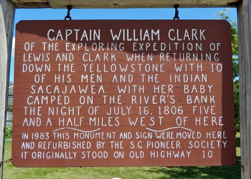 Captain William Clark Marker. Click for full size. Captain William Clark Marker image. Click for full size.