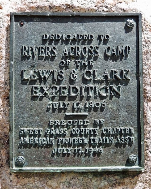 Rivers Across Camp Marker (1946). Click for full size. Rivers Across Camp Marker (1946) image. Click for full size.