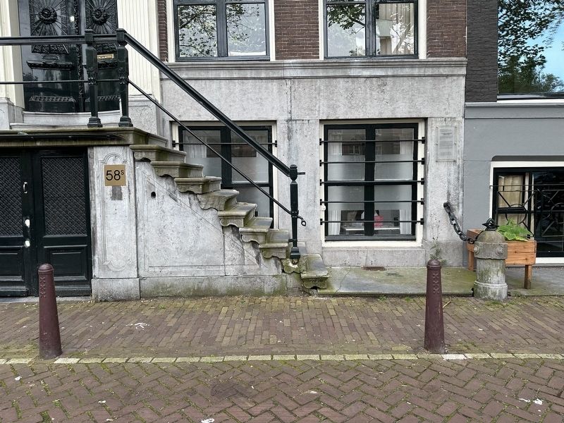 Former Headquarters of the Jewish Council Marker - wide view. Click for full size. Former Headquarters of the Jewish Council Marker - wide view image. Click for full size.