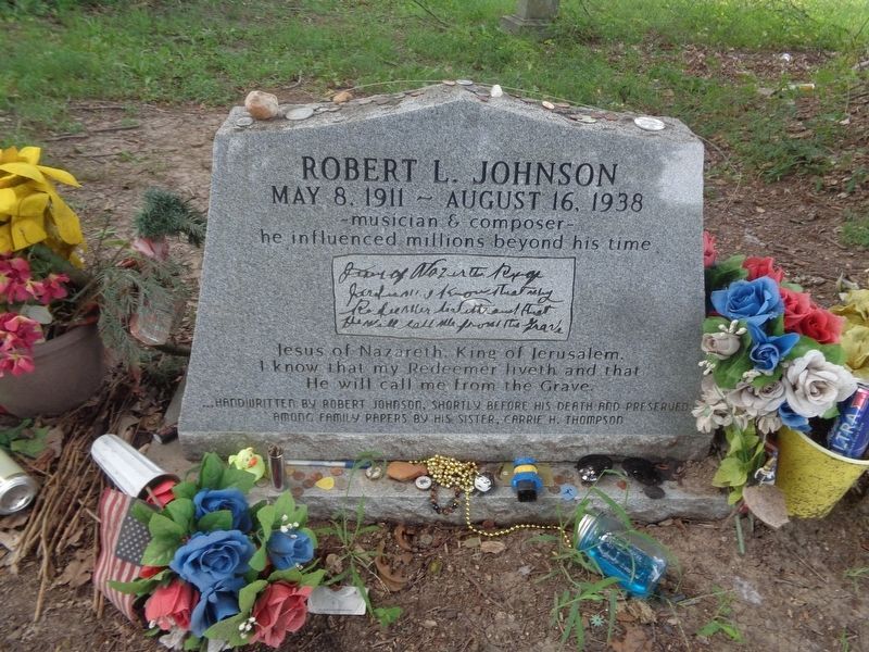 Robert Johnson gravesite. Click for full size. Robert Johnson gravesite image. Click for full size.
