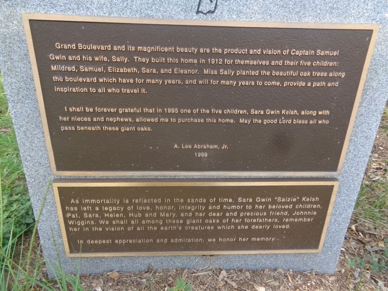 Captain Samuel Gwin Home Marker image. Click for full size.