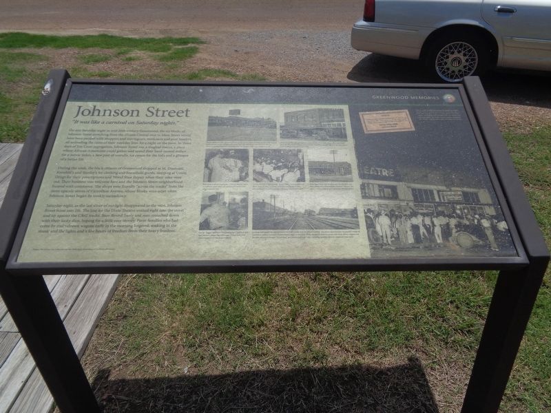 Johnson Street Marker. Click for full size. Johnson Street Marker image. Click for full size.